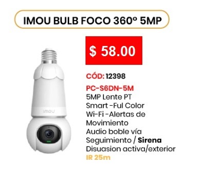 IMOU BULB FOCO 360° 5MP