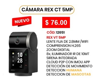 Cámara Rex CT 5MP