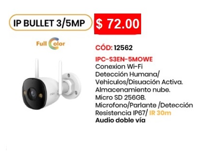 IP Bullet 3/5MP